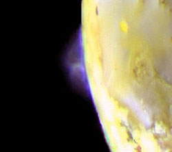 Volcanic plumes from Io