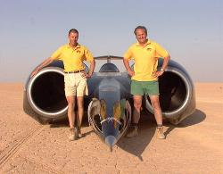 RN and AG in front of the thrustSSC