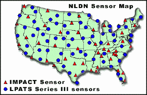 NLDN Sensor Map