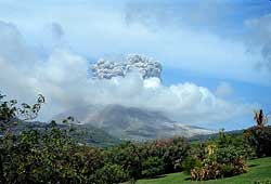 Soufriere Hill exploding -part I