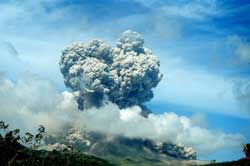 Soufriere Hill exploding -part III